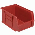 Quantum Storage Systems Storage Bin, Plastic, 6 in W, 5 in H, Red QUS221RD